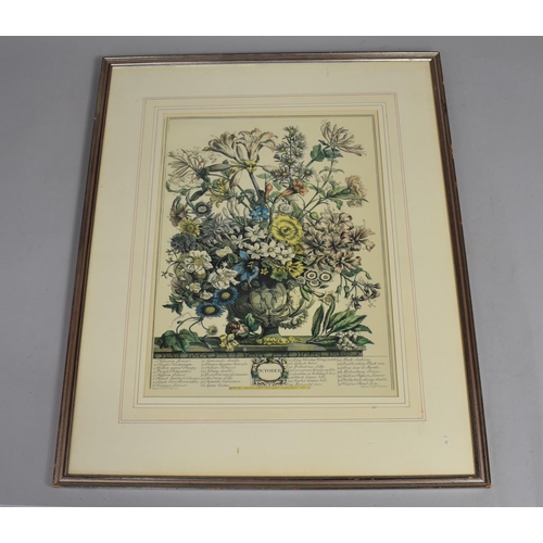 238 - A Framed Print of an Engraving, October, 51x63cm