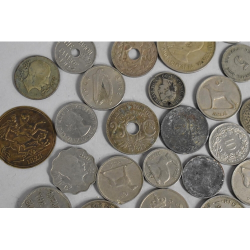 304 - A Collection of Various Foreign Coinage to Comprise Silver Napoleon Coin etc