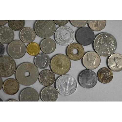 304 - A Collection of Various Foreign Coinage to Comprise Silver Napoleon Coin etc