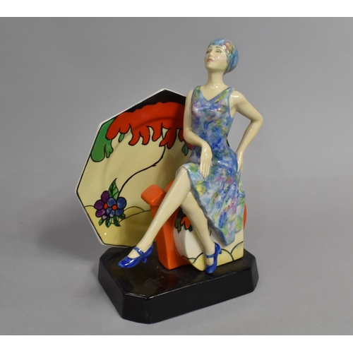 396 - A Boxed Kevin Francis Figure, Tea with Clarice Cliff, 772/2000, 23cm high