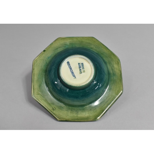 412 - A Moorcroft Octagonal Ashtray, 12cm Diameter