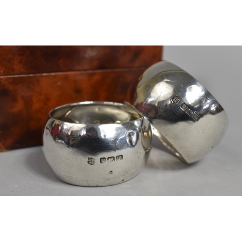 424 - A Pair of Silver Napkin Rings by T.B&S, Sheffield 1904