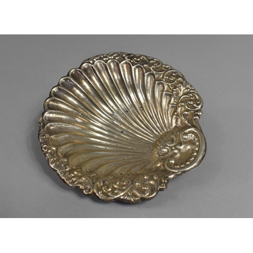 430 - A Silver Shell Shaped Dish, Stamped 900, 13cm Diameter