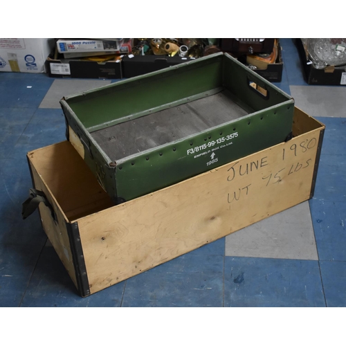 453 - Two Crates, One with Stencilling inscribed Enfield Box Co.Ltd, 1985