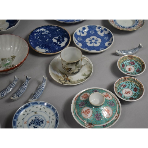 473 - A Collection of Various Oriental Ceramics to comprise Chinese Blue and White Bowls, Japanese Blue an... 