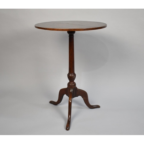 77 - A 19th Century Circular Tripod Wine Table, 51cms Diameter