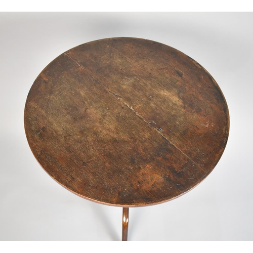 77 - A 19th Century Circular Tripod Wine Table, 51cms Diameter