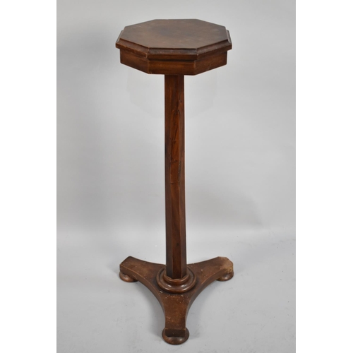 79 - A Late Victorian Octagonal Candlestand, 84cms High