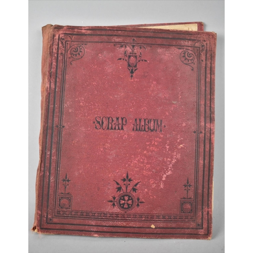 84 - A Late Victorian Scrap Book Containing Greetings Cards Etc