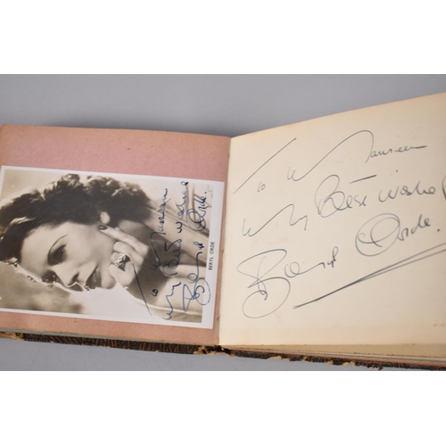 85 - A 1940s Autograph Album Containing Signatures of Stage, Theatre and Radio to include Billy Cotton, C... 