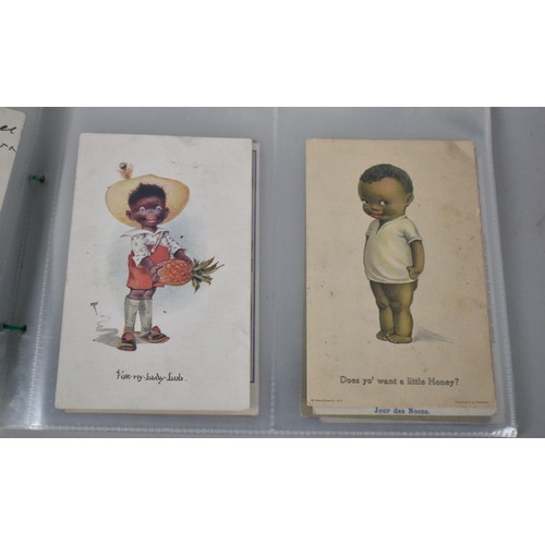 88 - A Collection of 32 Edwardian American and Indian Comical Postcards