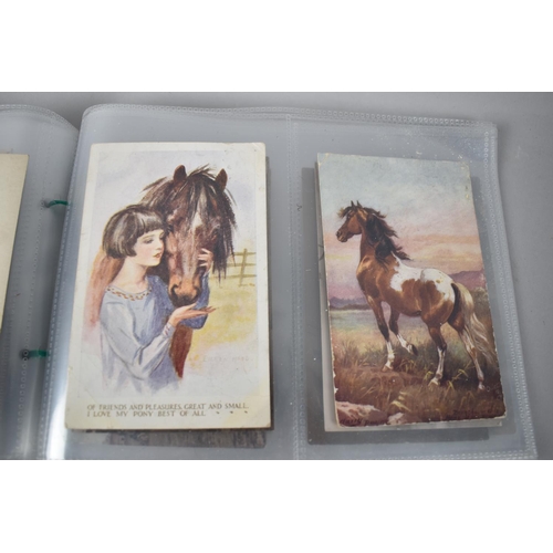 86 - A Collection of 48 Early 20th Century Postcards, Horses