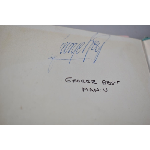 91 - A 1960s Football Autograph Book mainly relating to Manchester United and including 2x George Best, B... 