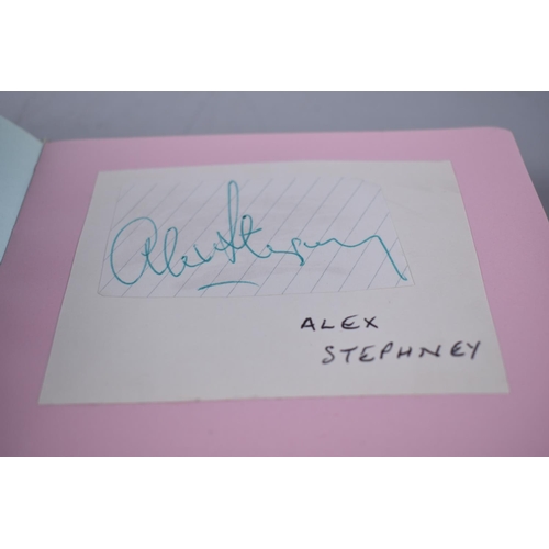 91 - A 1960s Football Autograph Book mainly relating to Manchester United and including 2x George Best, B... 