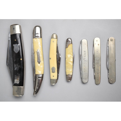 101 - A Collection of Various Vintage Pen Knives, Pocket Knives Etc