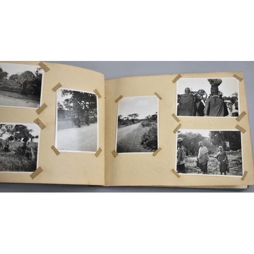 154 - A Vintage Photograph Album Depicting Military Tour in Africa, reputedly North Staffordshire Reg.