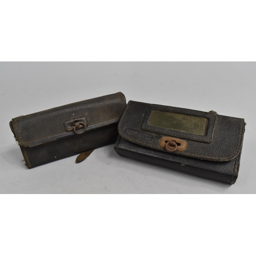 157 - Two Vintage Bicycle Saddle Bags Containing Wheel Spanners