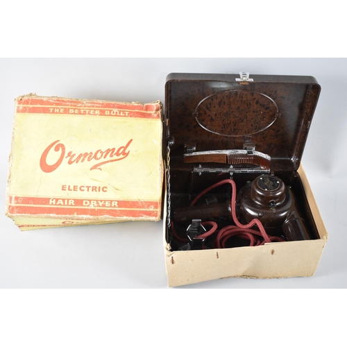 213 - A Vintage Ormond Electric Hair Dryer In Original Box