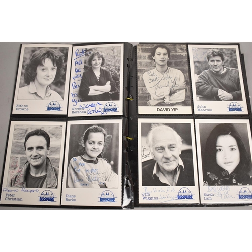 218 - A Collection of Autographed Cast Photos for Brookside