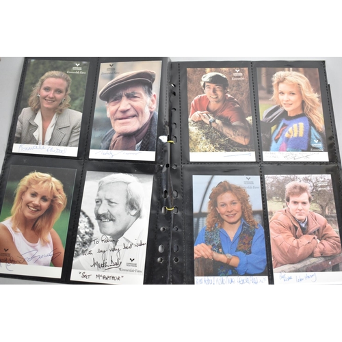 219 - A Collection of Signed Cast Photos for Emmerdale Farm