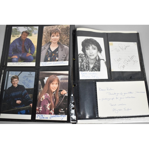 219 - A Collection of Signed Cast Photos for Emmerdale Farm