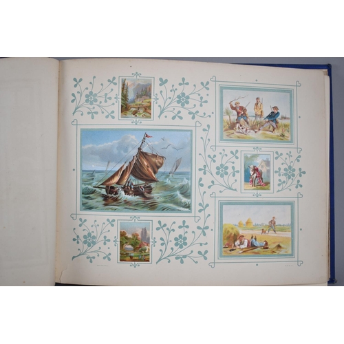 224 - A Bound Volume, The Decorated Album by Marcus Ward & Co. with Various Cutout Decoupage