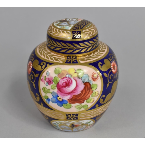 274 - A Crown Staffordshire Ginger Jar Decorated with Painted Polychrome Enamels Depicting Floral Cartouch... 