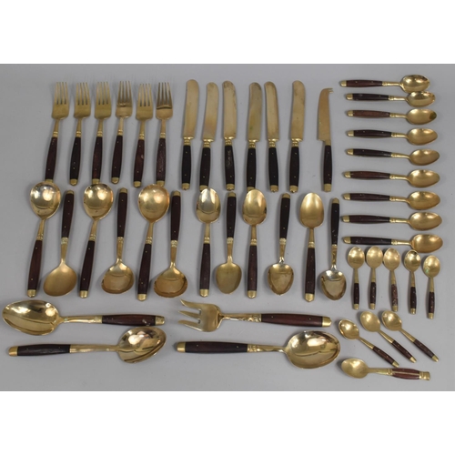 362 - A Canteen of Thai Bronze and Wooden Handled Cutlery together with a Collection of Various Thai Bronz... 