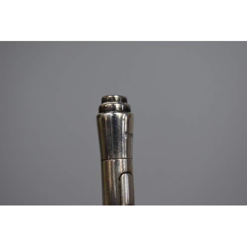 411 - Four Silver Propelling Pencils, Two In Cases