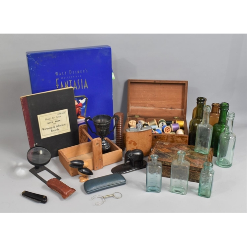 475 - A Collection of Various Sundries to comprise Roberts Radio, Wooden Boxes Containing Cottons and Sewi... 