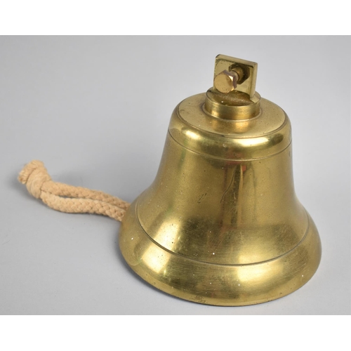 71 - A Mid 20th century Brass Bell, 15cms Diameter and 15cms HIgh