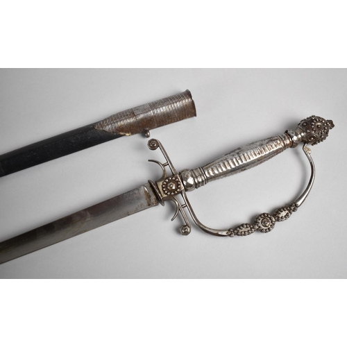 12 - A Late 18th/Early 19th Century Continental (Probably French) Sword having Incurved Triangular Blade,... 