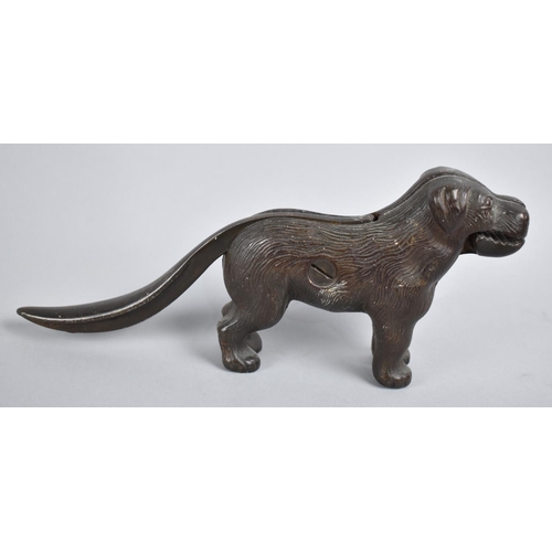 21 - An Early 20th Century Cast Iron Novelty Nutcracker in the Form of a Dog, 23cms Long