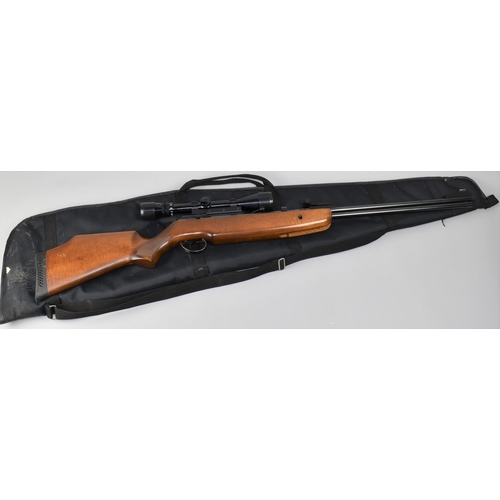 110 - A Good Quality Modern BSA .22 Calibre Superstar Underlever Air Rifle Complete with Nikko Stirling Te... 