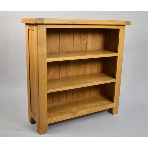 159 - A Modern Three Shelf Open Bookcase, 90cm wide