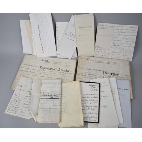 183 - A Collection of 19th Century Indentures, Letters and Ecclesiastic Declarations of Assent