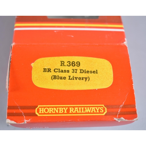 203 - A Boxed OO Gauge Hornby Railways BR Class 37 Co-Co Diesel Electric Locomotive, R369