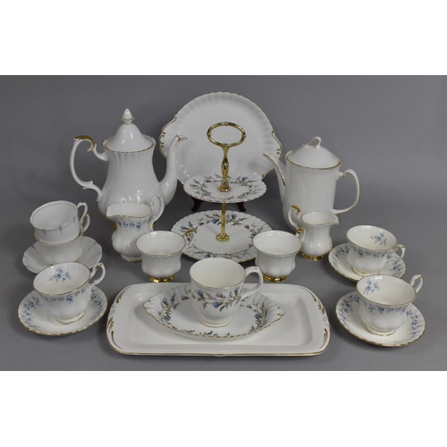 304 - A Collection of Royal Albert Tea Wares to comprise Memory Lane Cups and Saucer, Val D'or Teapot, Bri... 