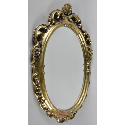 306 - An Ornate Gilt Framed Mirror, 52x37cms