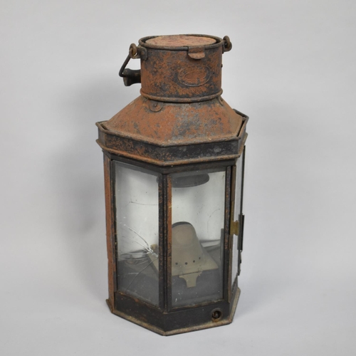 518 - A Vintage Bulkhead or Wardroom Lamp by Griffiths and Sons, Condition Issues