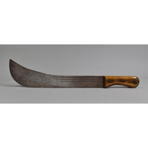 96 - A Vintage Wooden Handled Far Eastern Machete