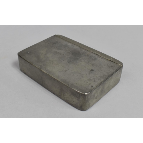 98 - A Vintage Nickel Sandwich Box by J Dixon and Son, 12cms Wide