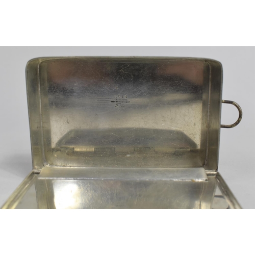 98 - A Vintage Nickel Sandwich Box by J Dixon and Son, 12cms Wide