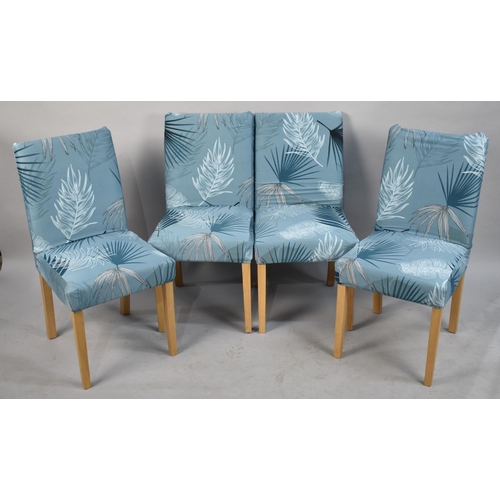 515 - A Set of Four Upholstered Side Chairs