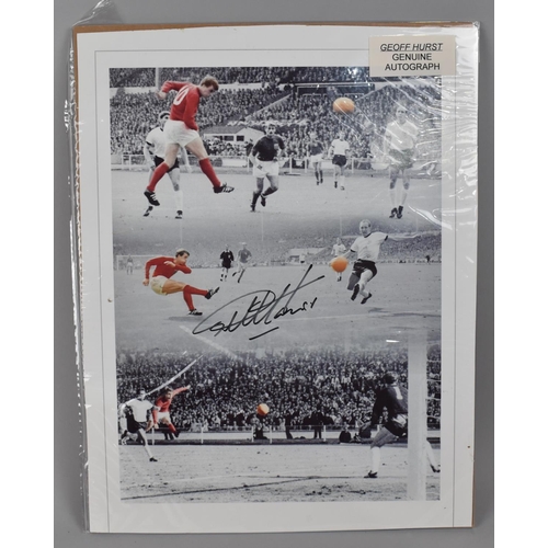 245 - An Autographed World Cup Photograph by Geoff Hurst