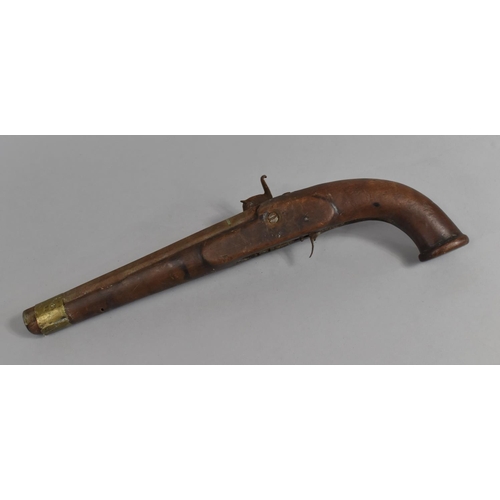 161 - A 19th Century Percussion Cap Pistol in Distressed Condition