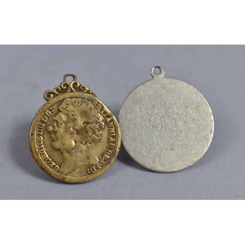 171 - Three Pendants for St.Christopher, George IV Coin and Eiffel Tower