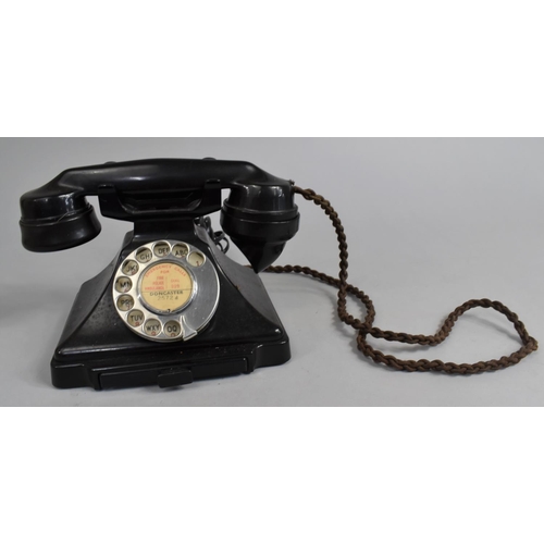 72 - A Vintage Bakelite Telephone with Number Drawer