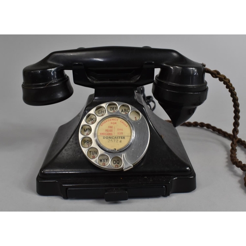 72 - A Vintage Bakelite Telephone with Number Drawer