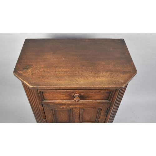 80 - A Mid/Late 20th Century Credence Side Cabinet by Thomas Clarkson and Son, Single Drawer over Panelle... 